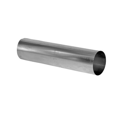 Tubazione liscia calandrata in acciaio zincato spessore 6/10 di mm. diametro 100 mm