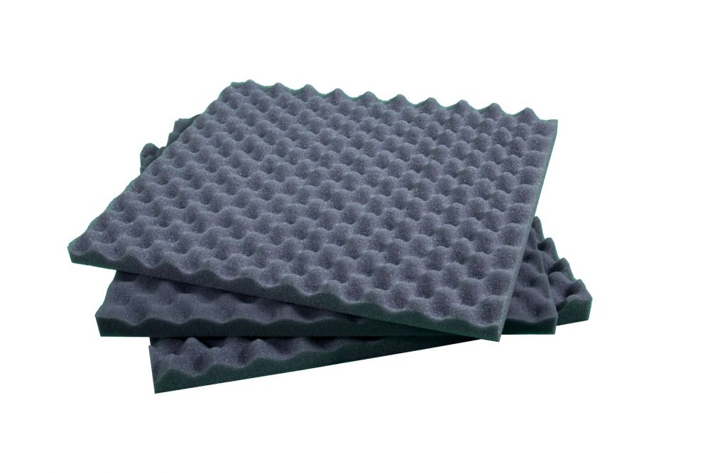 Pannello Spugna Fonoassorbente Insonorizzante Adesivo Bugnato piramidale  50x100